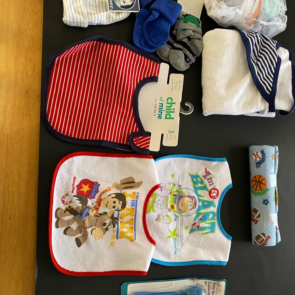 Assortment of baby items